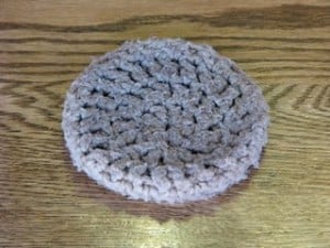 How do you crochet a scrubbie from tulle?