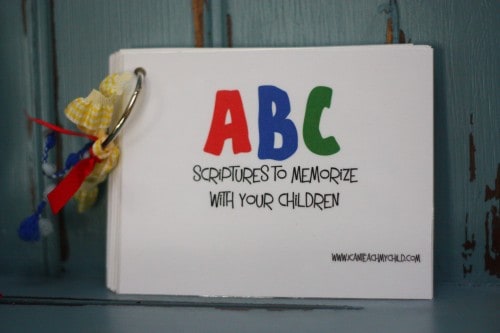 Homemade for the Holidays #7: ABC Scripture Book