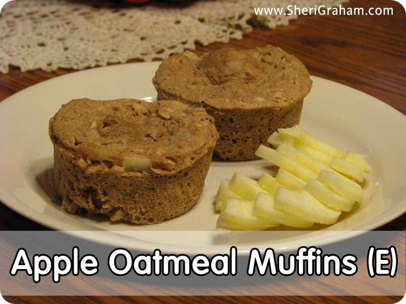 Trim Healthy Mama {Apple Oatmeal Muffins}