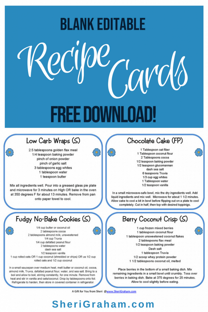 Picture of recipe cards