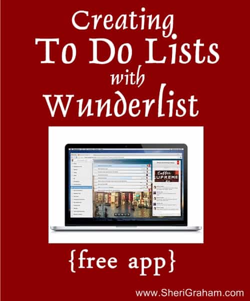Creating To Do Lists with Wunderlist {free app}