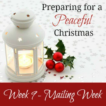 Preparing for a Peaceful Christmas {Week 9}