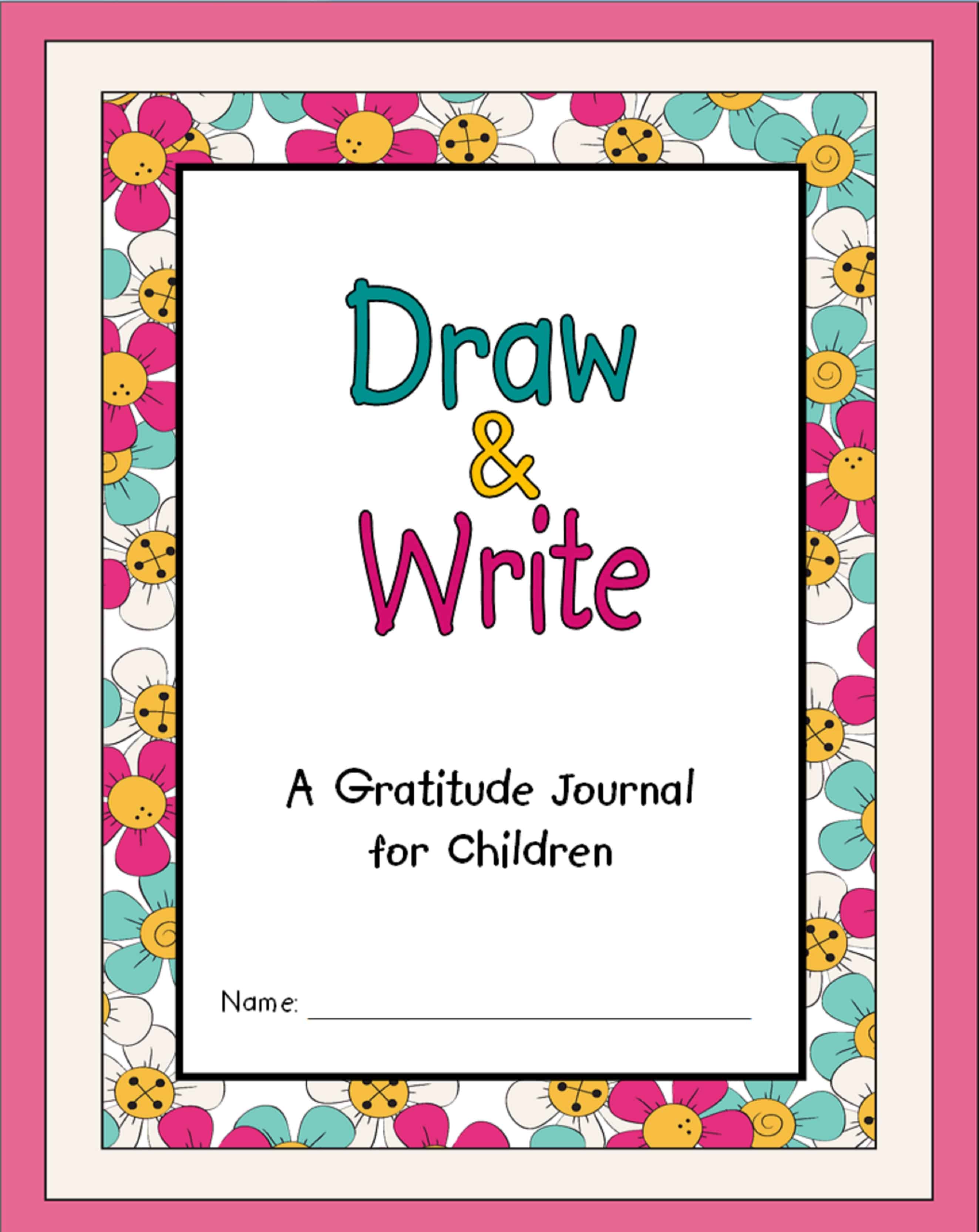 Brand new softcover books: Draw & Write – A Gratitude Journal for Children