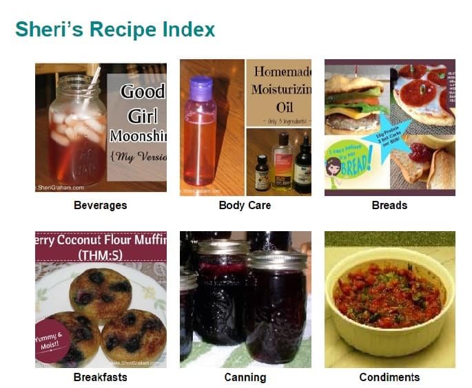 Brand new Recipe Index (Including my THM recipes)!