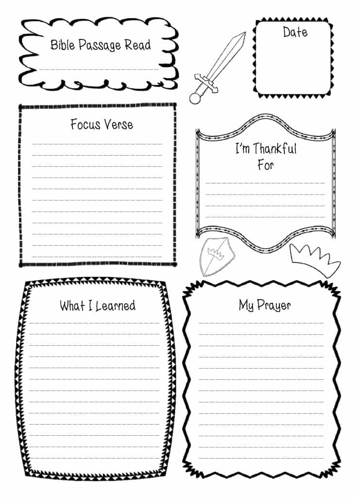 The Intentional Quiet Time Journal - for Boys - sample