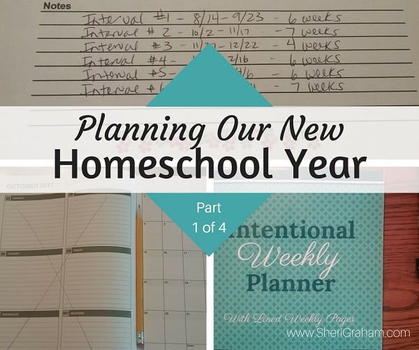 Planning Our New Homeschool Year Part 1