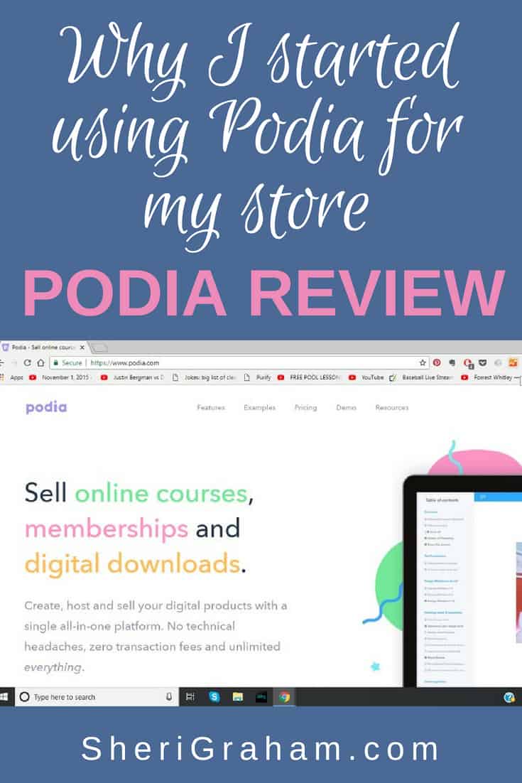 Looking for an easy to use platform to sell all your digital products? Give Podia a try! #blogging #selldigitalproducts #homebusiness #podiareview